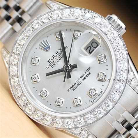 rolex diamond studded watch|real diamond Rolex watches.